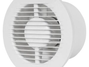 EA125T - Bathroom extractor fan round Ø 125 mm white with timer - Europlast