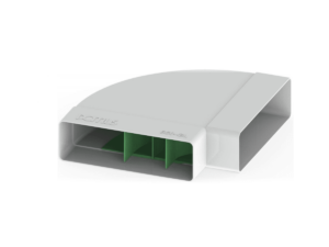 204x60mm - Domus Supertube - 90 Degree Horizontal Bend - Part No. 550-GL