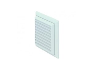 125mm - Domus EasiPipe Louvered Grille Outlet With Flyscreen - Cotswold - Part No. F5904C