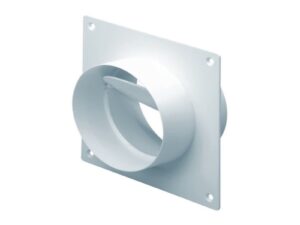 150mm - Domus EasiPipe Rigid Duct - Straight Connector And Wall Plate - Part No. 695