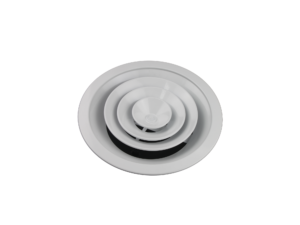 200mm (Neck) - Round Ceiling Diffuser - White
