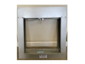 250mm x 250mm  Plate Frame Fire Damper C/W Lugs  HVC