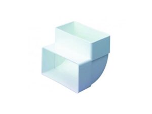 220x90mm - Domus Megaduct - 45 Degree Vertical Bend - Part No. 975