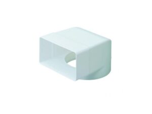 110x54mm To 100mm - Domus System 100 - Plenum Fixed Spigot (Air Valve Adapter) - Part No. DD040
