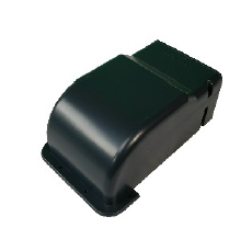 VE -140B - StrutFast 140x90 Black Flat Bend - StrutFoot