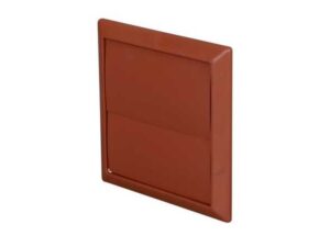110x54mm - Domus System 100 Outlet With Gravity Flaps - Terracotta - Part No. 4901T