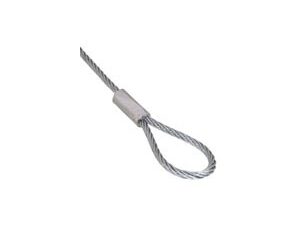 Loop Ended Wire Rope - 2mm Wire - 5m Long (10 Pack)
