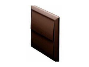 110x54mm - Domus System 100 Outlet With Gravity Flaps - Brown - Part No. 4901B