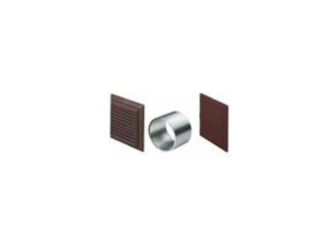 100mm - Domus Axial - Wall Fitting Kit (White) - Part No. 1K